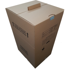Penderie en carton avec barre pour vêtements suspendus