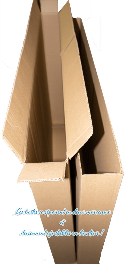 Carton conçu pour expédier cadres, toiles et œuvres encadrées